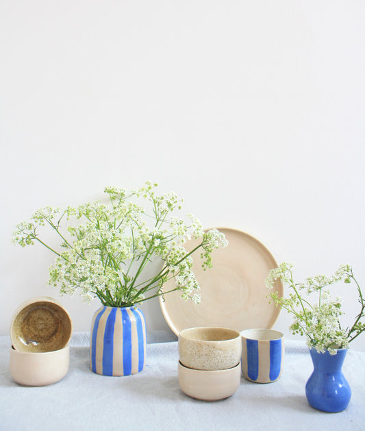 andrea frieling ceramics soft salmon pink plate