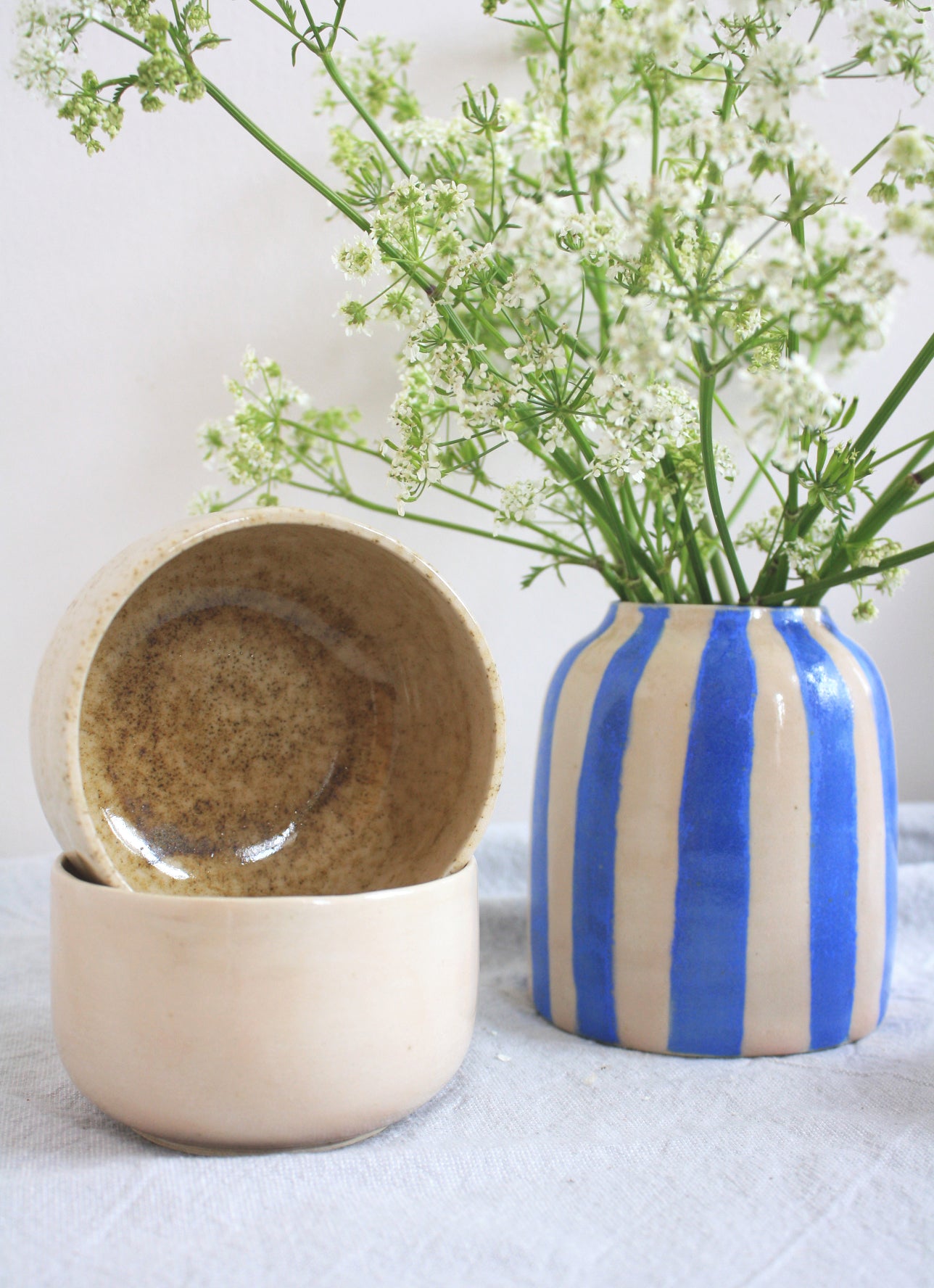 Andrea Frieling Ceramics Snack Bowl handmade soft pink